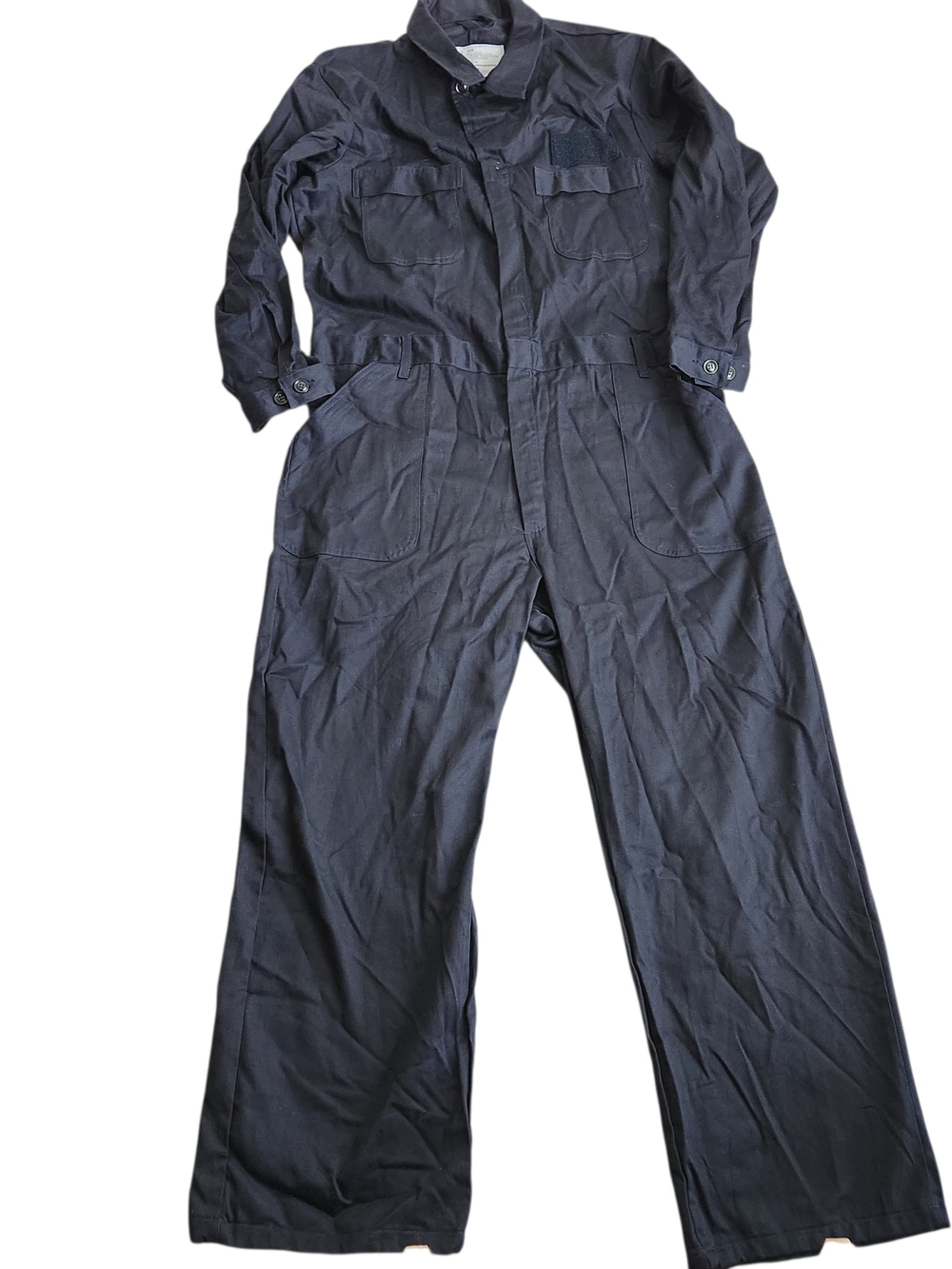 US Navy FR Flame Resistant Utility Coveralls Men's 48R Blue Workwear Mechanic